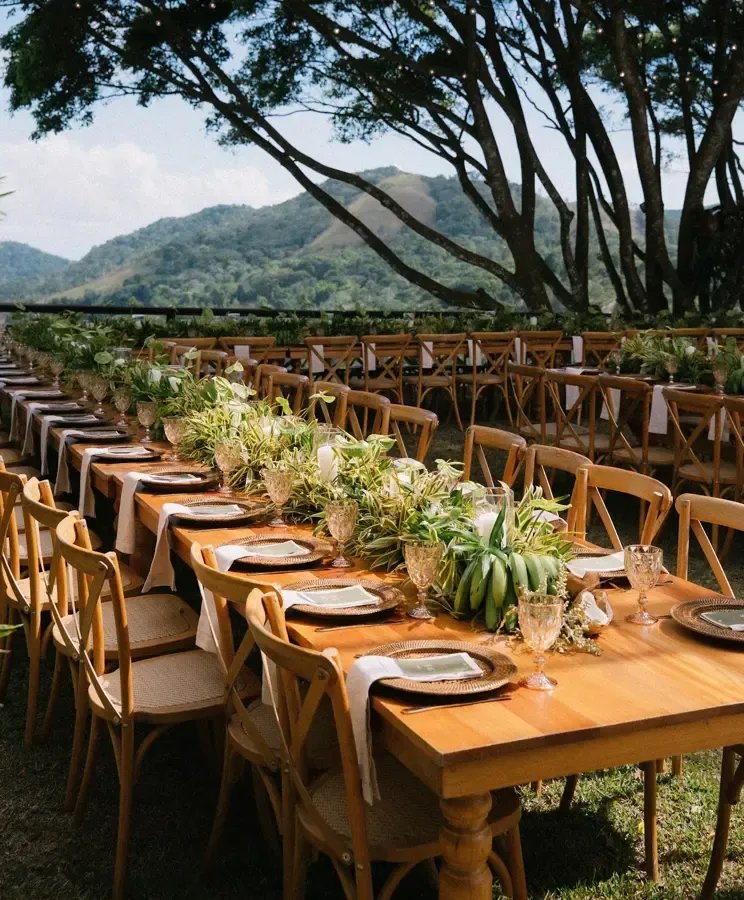 Boda en La Suiza del Mogote · La mesa y sus detalles